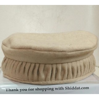 Afghani Pakol Hat-Cream